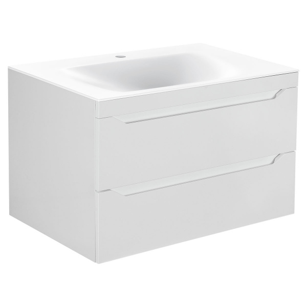 Тумба под раковину Vincea Fine VMC-2F800GW 80 см белая фото