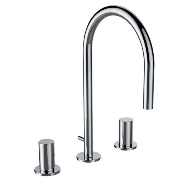 Смеситель для раковины на три отверстия Laufen Kartell 3.1233.3.004.220.1 фото