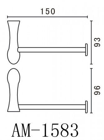 Держатель для туалетной бумаги Art&Max Elegant AM-E-1583 хром фото