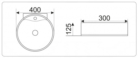 Подвесная раковина CeramaLux N TR 4358 40х30 фото