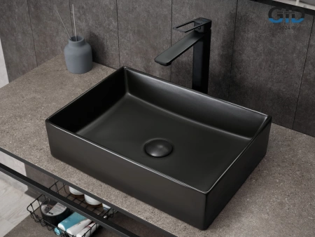 Накладная раковина GID Bm1204 53360 45x32 черная матовая фото