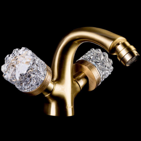 Смеситель для биде двухвентильный Boheme Crystal 316-CRST фото