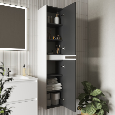 Шкаф-пенал Sancos Cento 35 PCN35W белый глянец фото