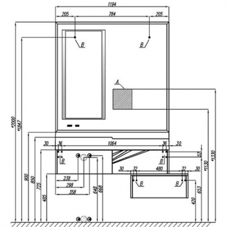 Зеркало Акватон Сакура 1A220002SKW80 120 см фото