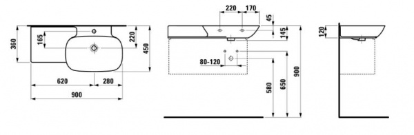 Подвесная раковина Laufen Ino 8.1330.1.000.104.1 фото