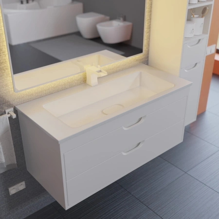 Тумба под раковину Uperwood Modul 100 2930205254 белая фото