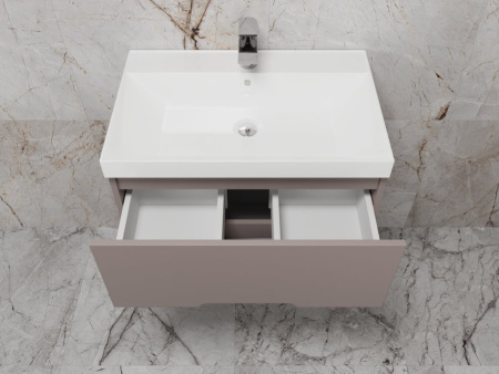 Тумба под раковину Style Line Матис 70 ЛС-00002297 тауп темный фото