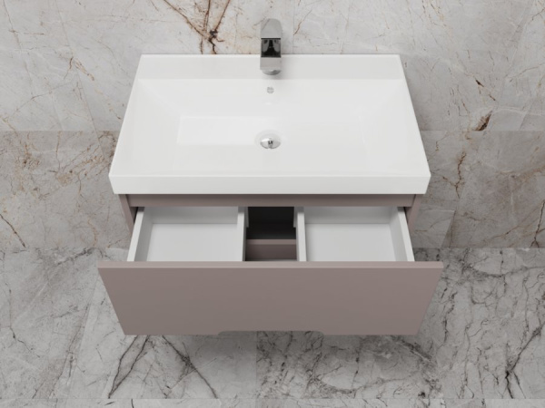 Тумба под раковину Style Line Матис 70 ЛС-00002297 тауп темный фото