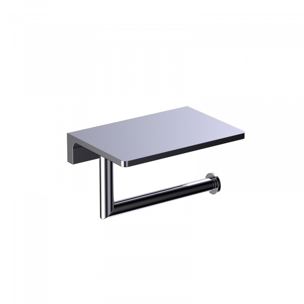 Бумагодержатель с полкой для телефона Timo Saona 10040/00 хром фото