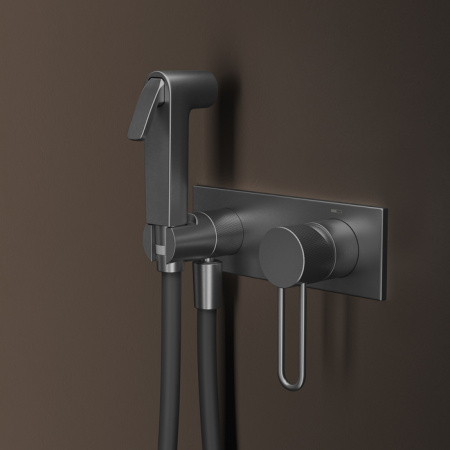 Гигиенический душ со смесителем Iddis Duna DUNGMV0i08 графит матовый фото