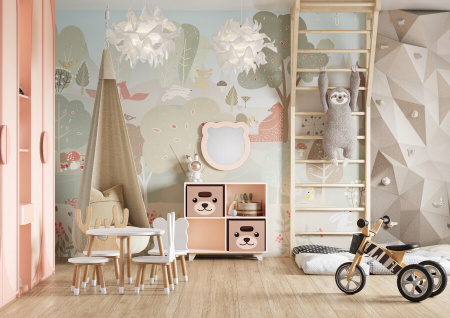 Детское зеркало Акватон Каспер 1A283502CR1E0 мишка фото