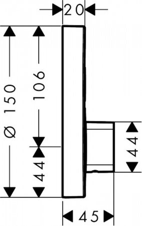 Смеситель для душа Hansgrohe ShowerSelect S 15748000 фото