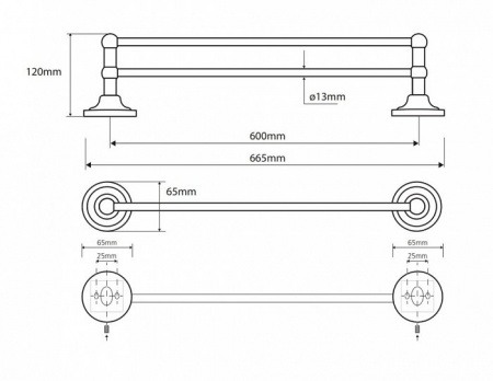 Полотенцедержатель Bemeta Retro 144304052 фото