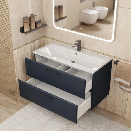 Тумба под раковину Uperwood Foster 90 TFosterNEW90b черная фото