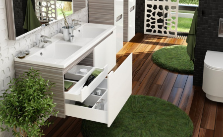 Двойная подвесная раковина Ravak Classic XJD01113000 130 см фото