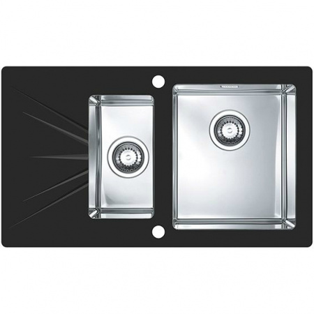 Мойка для кухни Alveus Karat 20 черный 860X500 правая фото
