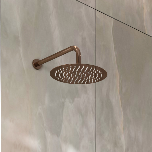 Верхний душ WasserKRAFT Asphe A331 22,8x22,8 розовое золото фото