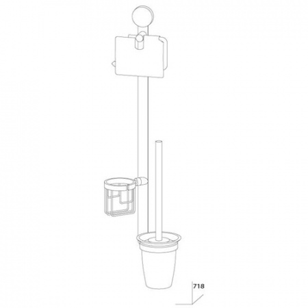 Комплект для туалета со стеклянным ершом Artwelle Harmonia HAR 054 фото