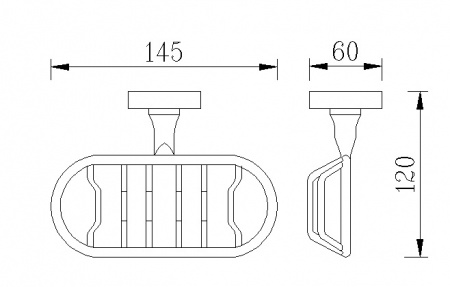 Мыльница-решетка настенная Rush Fiji FI18410 фото