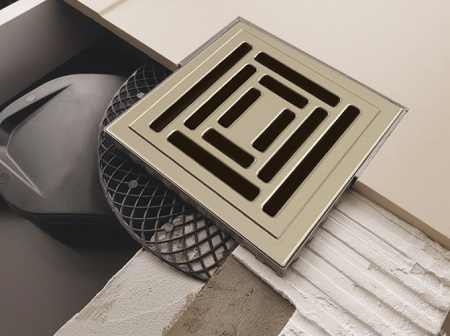 Душевой трап Berges Wasserhaus Platz Uno 090170 15x15 см фото