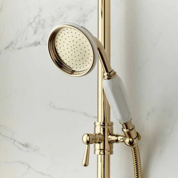 Душевая система (стойка) Jacob Delafon Cleo 1889 E24311-BGG золото глянцевое фото