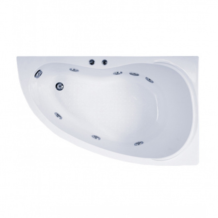 Ванна акриловая с гидромассажем Bas Алегра 159х90 R фото