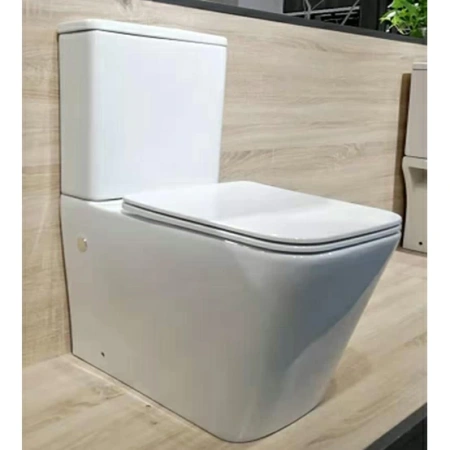 Унитаз напольный безободковый CeramaLux N NS2171 с сиденьем фото