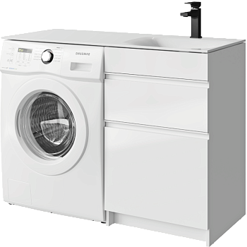 Тумба под стиральную машину Aqwella Duet 115 DU01052N фото