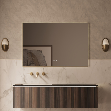 Тумба под раковину Vincea Luxe 140 VMC-4LX140WN шпон натуральный орех фото