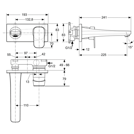 Смеситель для раковины Ideal Standard TONIC II A6335AA фото