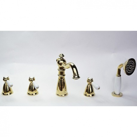 Смеситель на борт ванны Magliezza Grosso Bianco 50119-3-do фото