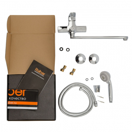 Смеситель для ванны с душем Raiber Quattro R6003 фото