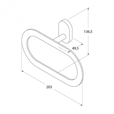 Полотенцедержатель Iddis Mirro Plus MRPSBO0i51 фото