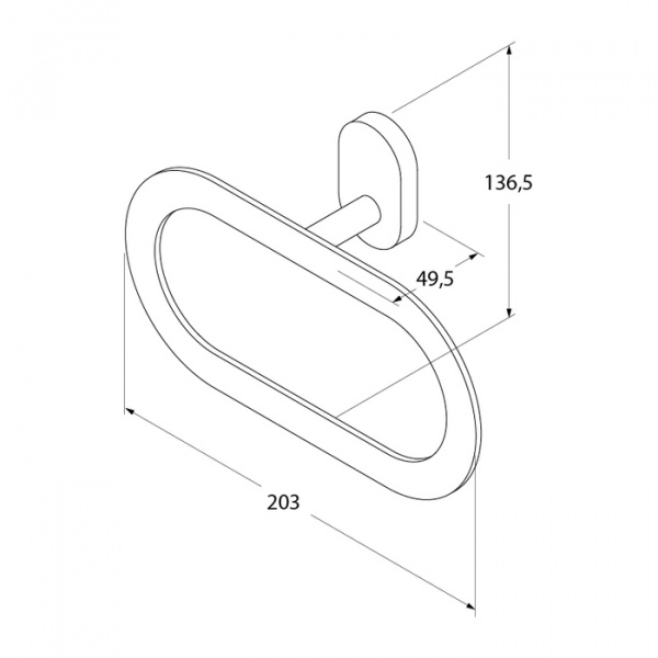 Полотенцедержатель Iddis Mirro Plus MRPSBO0i51 фото