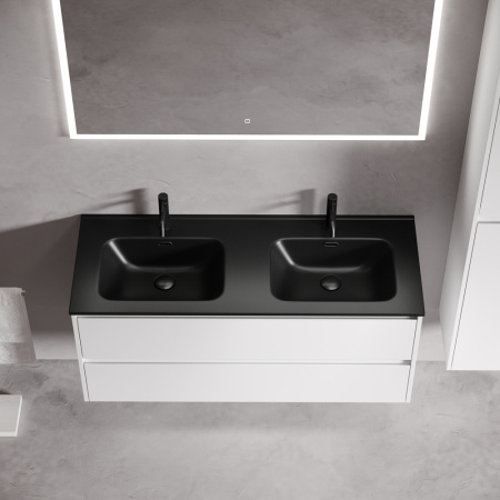 Тумба под раковину Sancos Libra LB120-2W белая фото