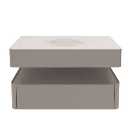 Тумба под раковину Vincea Caprice 120 VMC-4CA100MLG светло-серая матовая фото