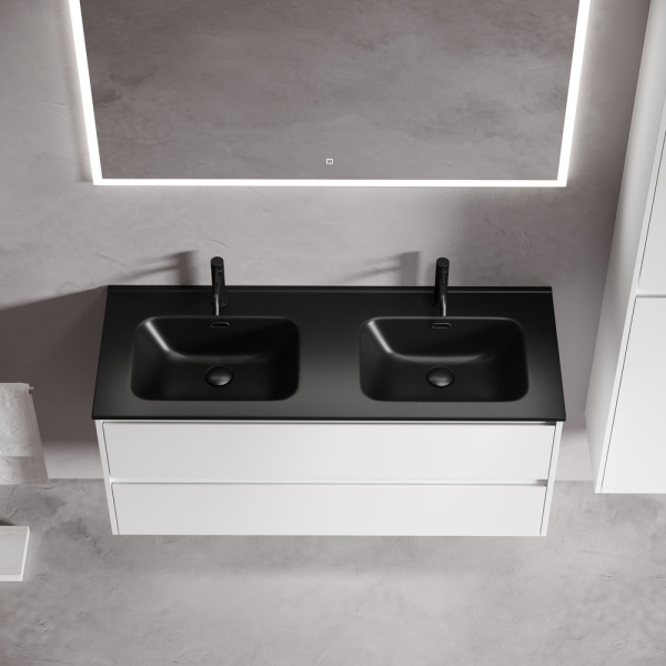 Тумба под раковину Sancos Libra LB120-2W белая фото