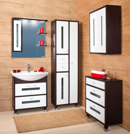 Шкаф-пенал Бриклаер Бали 57 венге фото