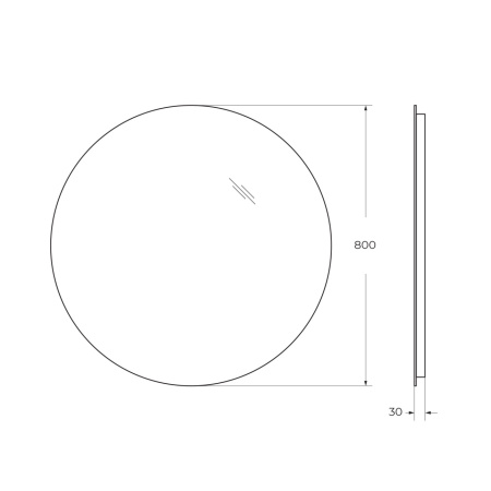 Зеркало с подсветкой BelBagno SPC-INT-800-LED 80x80 фото
