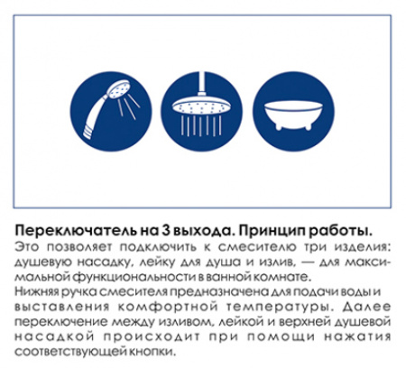 Смеситель для ванны и душа WasserKRAFT Dinkel 5844 Thermo фото