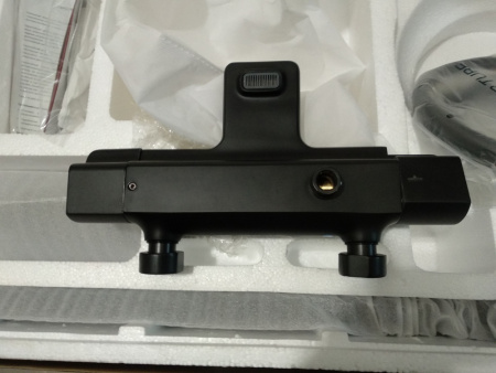 Душевая система (стойка) с термостатом Kaiser Elite 01182-2 черная фото