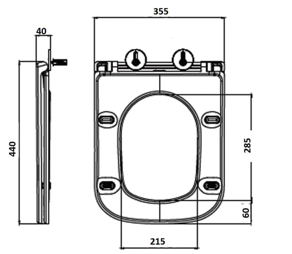 Сиденье для унитаза Art&Max Monza AM232SC с микролифтом фото