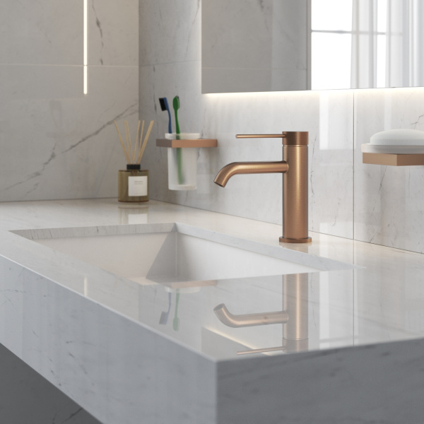 Смеситель для раковины Timo Saona 2461/19F Розовое золото фото