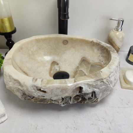 Накладная раковина из оникса Erozy BL EO-00722 (41*32*15см) фото