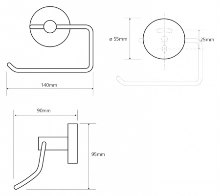 Держатель для туалетной бумаги Bemeta Omega 104112042 фото