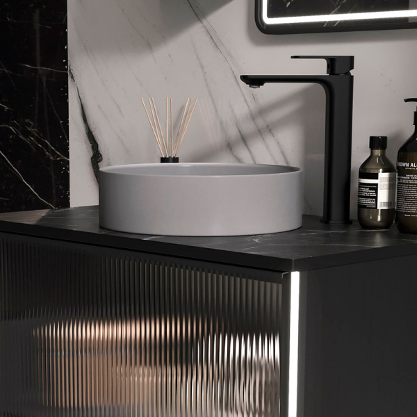 Раковина EQUIL 110AМDH темно-серая фото