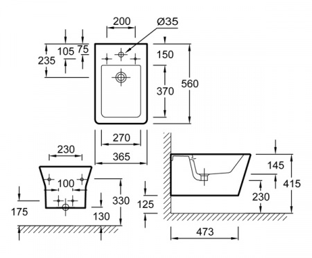 Биде подвесное Jacob Delafon Reve E4812-00 фото