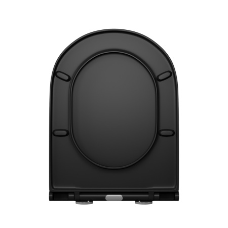 Безободковый подвесной унитаз D&K Venice DT1026025 черный матовый фото