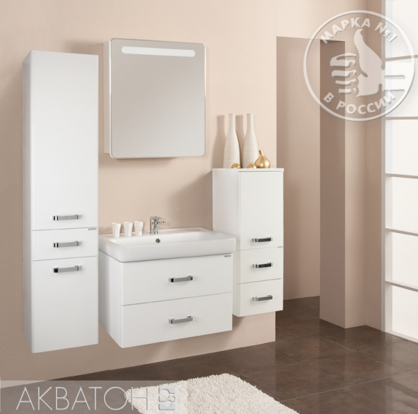 Шкаф-колонна Акватон Америна 1A135203AM010 белая фото