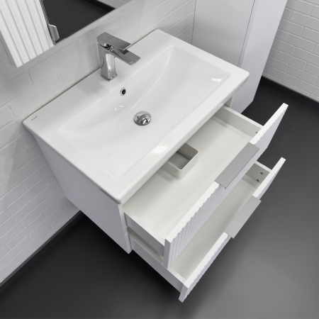 Тумба с раковиной Comforty Лима 70П2 00-00019188 белая матовая фото